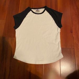 Vintage White Crop Tee